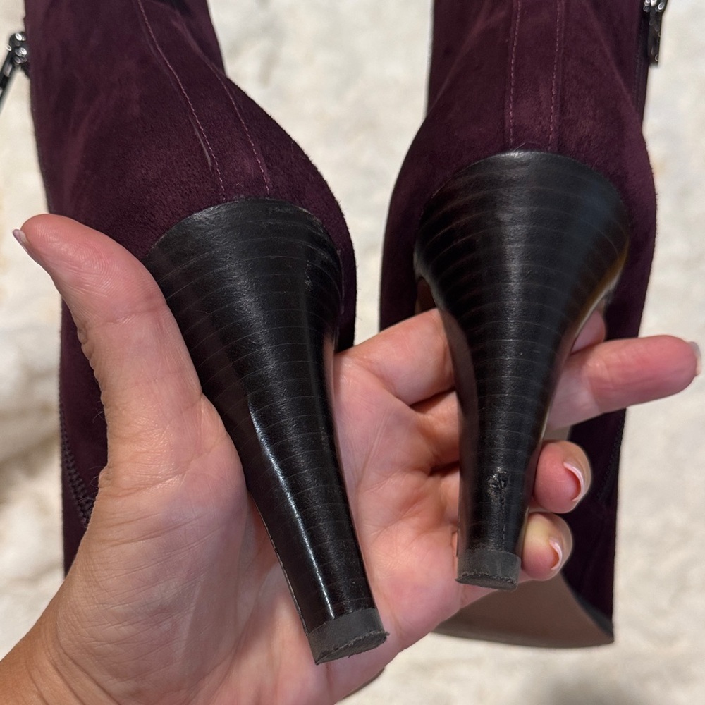 Coach Dark Burgundy Jenna Ankle Booties - Picture 7 of 8